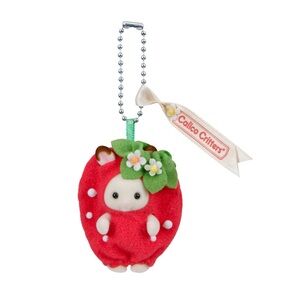 Calico Critters Sweet Strawberry Key Chain / Bag Charm